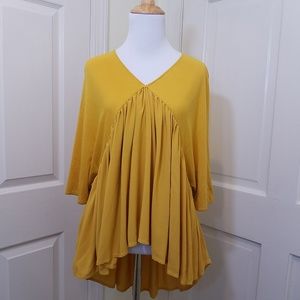 ZARA HI LOW BOHO BLOUSE NWT